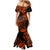 Hawaii King Kamehameha Mermaid Dress Polynesian Pattern Orange Version LT01 - Polynesian Pride