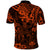 Hawaii King Kamehameha Polo Shirt Polynesian Pattern Orange Version LT01 - Polynesian Pride