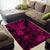 Hawaii King Kamehameha Area Rug Polynesian Pattern Pink Version LT01 - Polynesian Pride