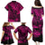 Hawaii King Kamehameha Family Matching Puletasi Dress and Hawaiian Shirt Polynesian Pattern Pink Version LT01 - Polynesian Pride