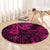 Hawaii King Kamehameha Round Carpet Polynesian Pattern Pink Version LT01 - Polynesian Pride