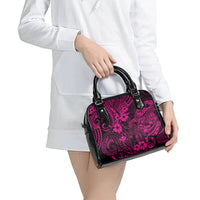 Hawaii King Kamehameha Shoulder Handbag Polynesian Pattern Pink Version LT01 - Polynesian Pride