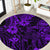 Hawaii King Kamehameha Round Carpet Polynesian Pattern Purple Version LT01 Purple - Polynesian Pride