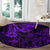 Hawaii King Kamehameha Round Carpet Polynesian Pattern Purple Version LT01 - Polynesian Pride