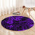 Hawaii King Kamehameha Round Carpet Polynesian Pattern Purple Version LT01 - Polynesian Pride