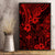 Hawaii King Kamehameha Canvas Wall Art Polynesian Pattern Red Version LT01 - Polynesian Pride