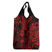 Hawaii King Kamehameha Grocery Bag Polynesian Pattern Red Version LT01 - Polynesian Pride