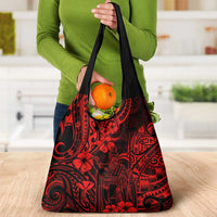 Hawaii King Kamehameha Grocery Bag Polynesian Pattern Red Version LT01 - Polynesian Pride