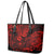 Hawaii King Kamehameha Leather Tote Bag Polynesian Pattern Red Version LT01 - Polynesian Pride