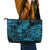 Hawaii King Kamehameha Leather Tote Bag Polynesian Pattern Sky Blue Version LT01 - Polynesian Pride