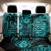 Hawaii King Kamehameha Back Car Seat Cover Polynesian Pattern Turquoise Version LT01 - Polynesian Pride