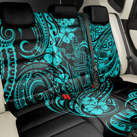 Hawaii King Kamehameha Back Car Seat Cover Polynesian Pattern Turquoise Version LT01 - Polynesian Pride
