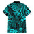 Hawaii King Kamehameha Hawaiian Shirt Polynesian Pattern Turquoise Version LT01 - Polynesian Pride