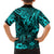 Hawaii King Kamehameha Hawaiian Shirt Polynesian Pattern Turquoise Version LT01 - Polynesian Pride