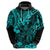 Hawaii King Kamehameha Hoodie Polynesian Pattern Turquoise Version LT01 - Polynesian Pride