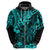 Hawaii King Kamehameha Hoodie Polynesian Pattern Turquoise Version LT01 - Polynesian Pride