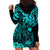 Hawaii King Kamehameha Hoodie Dress Polynesian Pattern Turquoise Version LT01 - Polynesian Pride