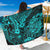 Hawaii King Kamehameha Sarong Polynesian Pattern Turquoise Version LT01 One Size 44 x 66 inches Turquoise - Polynesian Pride