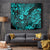 Hawaii King Kamehameha Tapestry Polynesian Pattern Turquoise Version LT01 Turquoise - Polynesian Pride