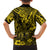 Hawaii King Kamehameha Family Matching Off Shoulder Long Sleeve Dress and Hawaiian Shirt Polynesian Pattern Yellow Version LT01 - Polynesian Pride