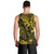 Hawaii King Kamehameha Men Tank Top Polynesian Pattern Yellow Version LT01 - Polynesian Pride