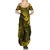 Hawaii King Kamehameha Summer Maxi Dress Polynesian Pattern Yellow Version LT01 - Polynesian Pride