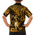 Hawaii Hula Girl Family Matching Puletasi Dress and Hawaiian Shirt Polynesian Pattern Gold Version LT01 - Polynesian Pride