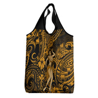 Hawaii Hula Girl Grocery Bag Polynesian Pattern Gold Version LT01 - Polynesian Pride