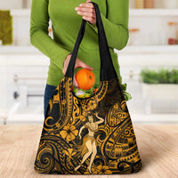 Hawaii Hula Girl Grocery Bag Polynesian Pattern Gold Version LT01 - Polynesian Pride