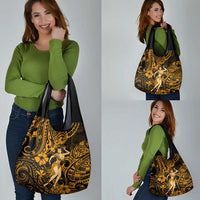 Hawaii Hula Girl Grocery Bag Polynesian Pattern Gold Version LT01 - Polynesian Pride