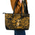 Hawaii Hula Girl Leather Tote Bag Polynesian Pattern Gold Version LT01 - Polynesian Pride