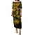 Hawaii Hula Girl Puletasi Polynesian Pattern Gold Version LT01 Long Dress Gold - Polynesian Pride