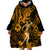 Hawaii Hula Girl Wearable Blanket Hoodie Polynesian Pattern Gold Version LT01 - Polynesian Pride