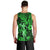 Hawaii Hula Girl Men Tank Top Polynesian Pattern Green Version LT01 - Polynesian Pride