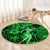 Hawaii Hula Girl Round Carpet Polynesian Pattern Green Version LT01 - Polynesian Pride