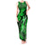 Hawaii Hula Girl Tank Maxi Dress Polynesian Pattern Green Version LT01 Women Green - Polynesian Pride