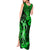 Hawaii Hula Girl Tank Maxi Dress Polynesian Pattern Green Version LT01 - Polynesian Pride