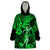 Hawaii Hula Girl Wearable Blanket Hoodie Polynesian Pattern Green Version LT01 One Size Green - Polynesian Pride