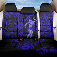 Hawaii Hula Girl Back Car Seat Cover Polynesian Pattern Navy Blue Version LT01 One Size Blue - Polynesian Pride