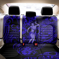 Hawaii Hula Girl Back Car Seat Cover Polynesian Pattern Navy Blue Version LT01 - Polynesian Pride