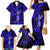 Hawaii Hula Girl Family Matching Mermaid Dress and Hawaiian Shirt Polynesian Pattern Navy Blue Version LT01 - Polynesian Pride