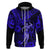 Hawaii Hula Girl Hoodie Polynesian Pattern Navy Blue Version LT01 Zip Hoodie Blue - Polynesian Pride