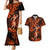 Hawaii Hula Girl Couples Matching Mermaid Dress and Hawaiian Shirt Polynesian Pattern Orange Version LT01 Orange - Polynesian Pride