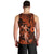 Hawaii Hula Girl Men Tank Top Polynesian Pattern Orange Version LT01 - Polynesian Pride