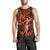 Hawaii Hula Girl Men Tank Top Polynesian Pattern Orange Version LT01 - Polynesian Pride