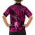 Hawaii Hula Girl Family Matching Puletasi Dress and Hawaiian Shirt Polynesian Pattern Pink Version LT01 - Polynesian Pride