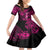 Hawaii Hula Girl Family Matching Puletasi Dress and Hawaiian Shirt Polynesian Pattern Pink Version LT01 Daughter's Dress Pink - Polynesian Pride