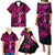 Hawaii Hula Girl Family Matching Puletasi Dress and Hawaiian Shirt Polynesian Pattern Pink Version LT01 - Polynesian Pride