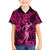 Hawaii Hula Girl Family Matching Short Sleeve Bodycon Dress and Hawaiian Shirt Polynesian Pattern Pink Version LT01 Son's Shirt Pink - Polynesian Pride