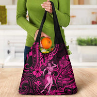 Hawaii Hula Girl Grocery Bag Polynesian Pattern Pink Version LT01 - Polynesian Pride